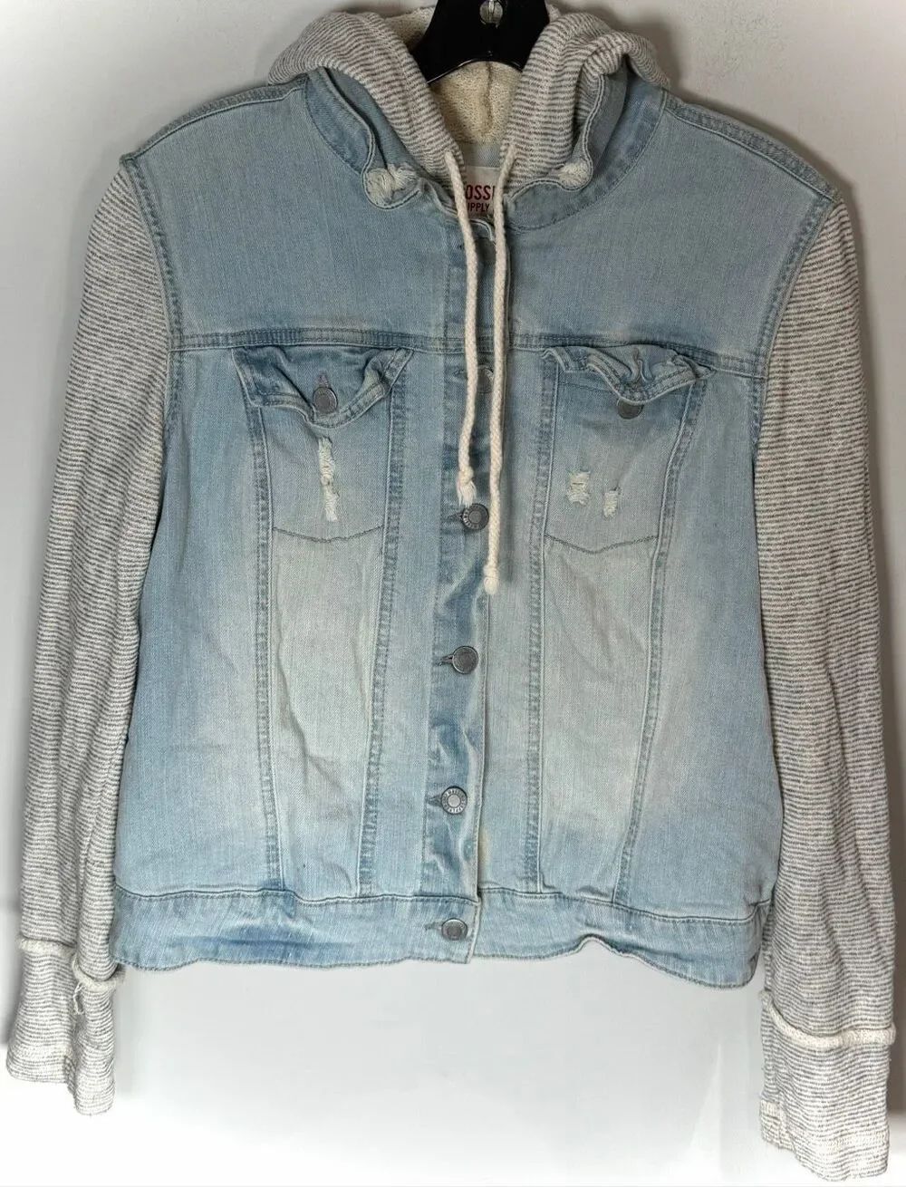 Mossimo denim hooded jacket size XL
